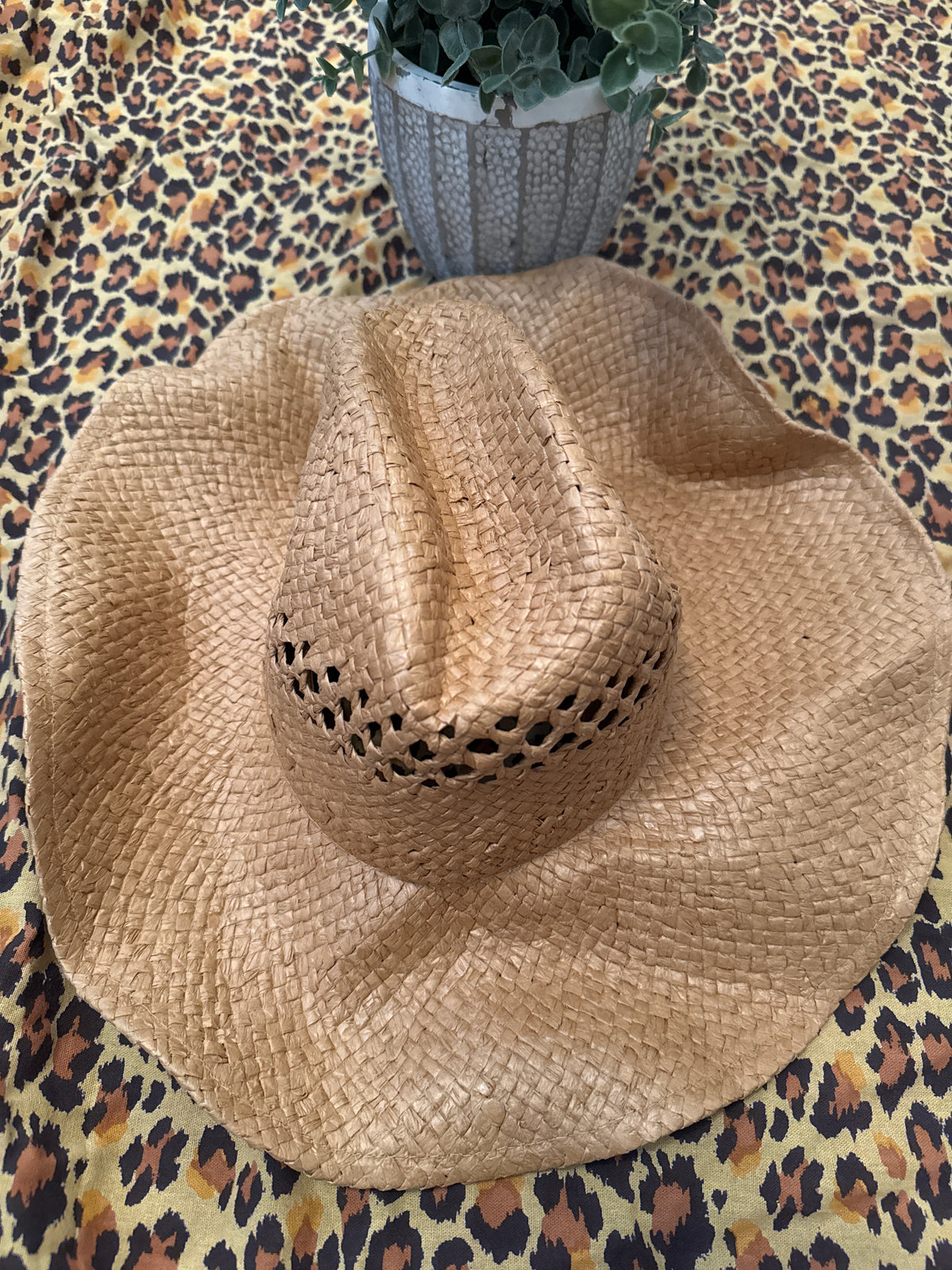 Billabong Tan Paper Cowgirl Hat OS