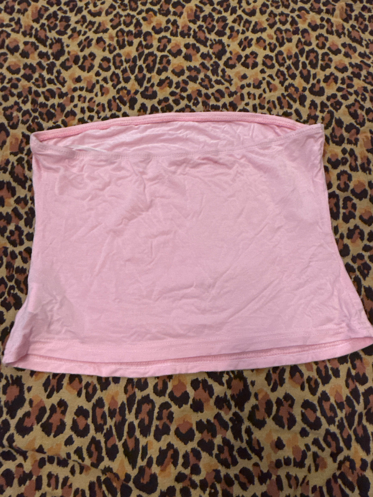 Y2K Reminiscent Baby Pink Angel Rhinestone Crop Top M