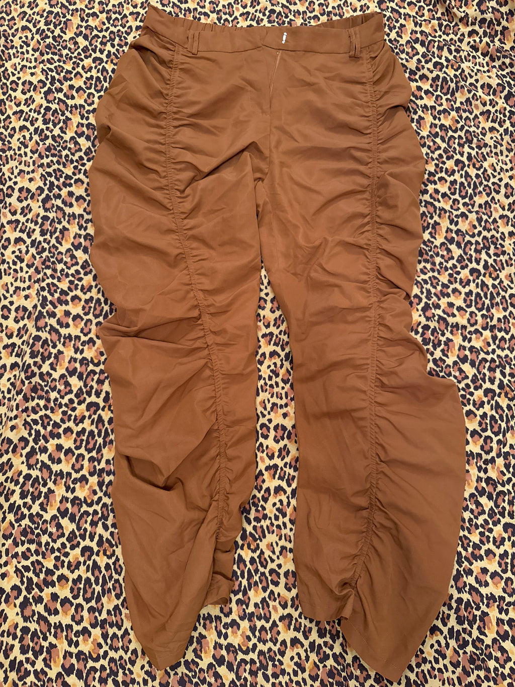 Shein Curve Brown Rouge Leg Pants XL