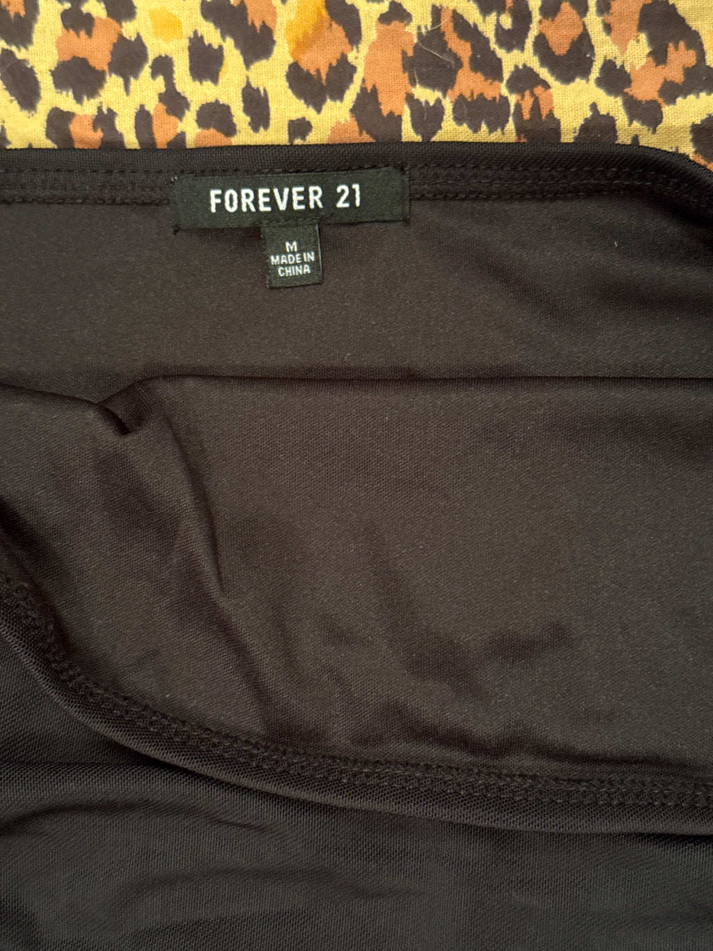 Forever 21 Black Strapless Asymmetrical Dress M