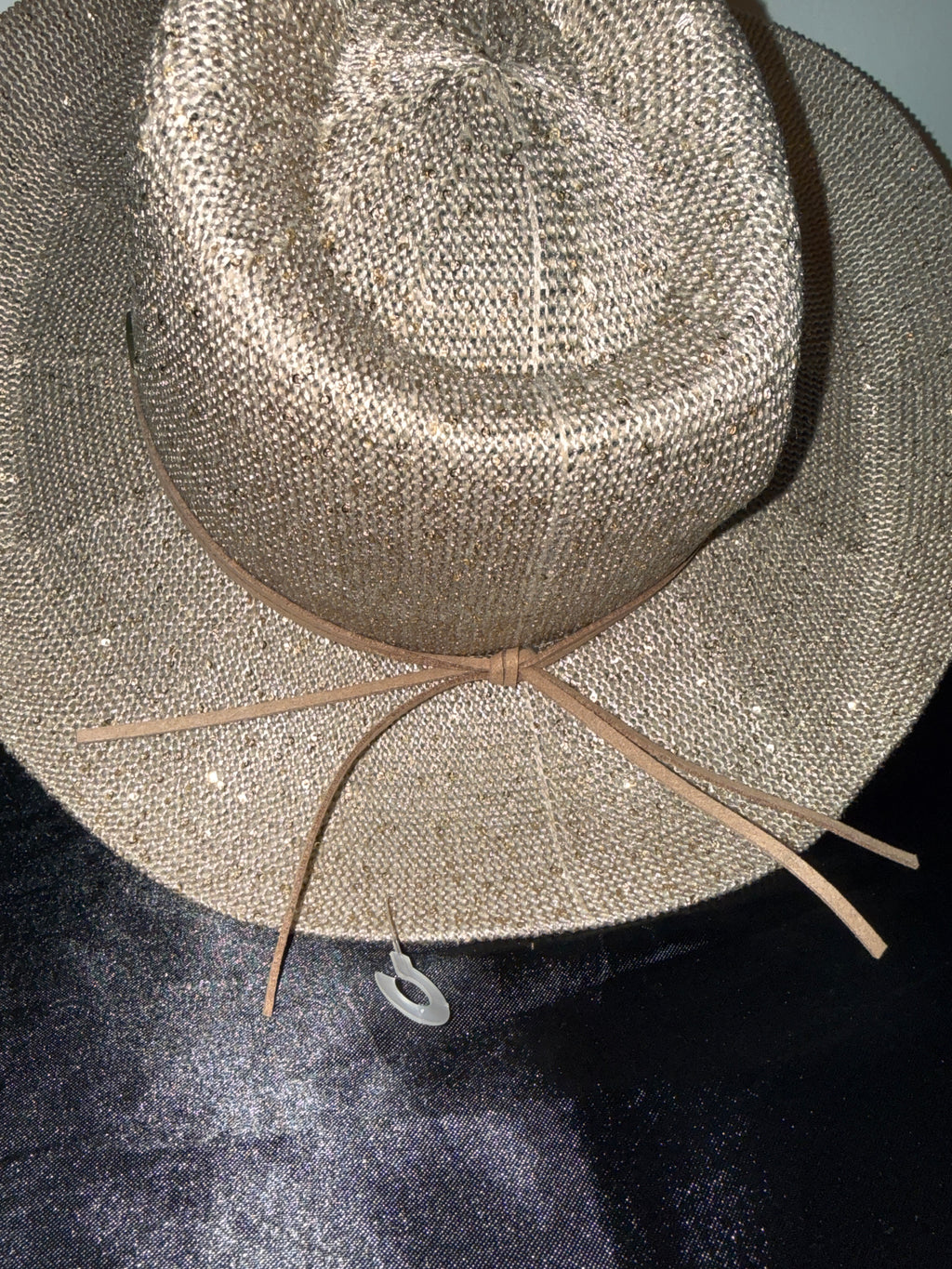 Altar’d State Beige Rhinestone Cowgirl Hat OS