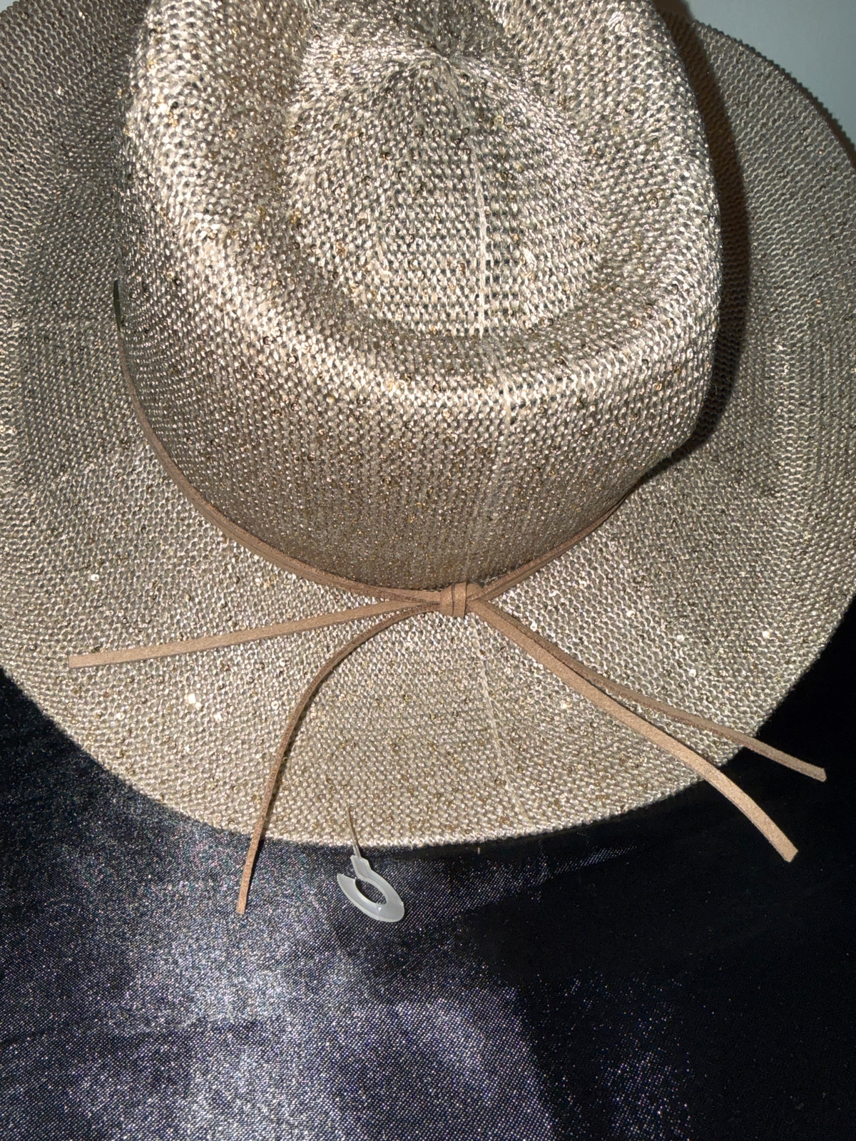 Altar’d State Beige Rhinestone Cowgirl Hat OS