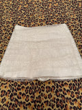 Off-White Lace Rhinestone Skort XS