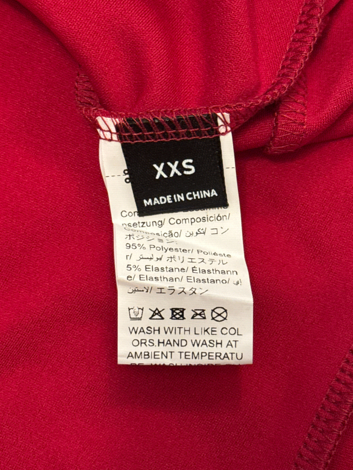 No Vendor Little Red Dress w/ Bow XXS