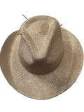 Altar’d State Beige Rhinestone Cowgirl Hat OS