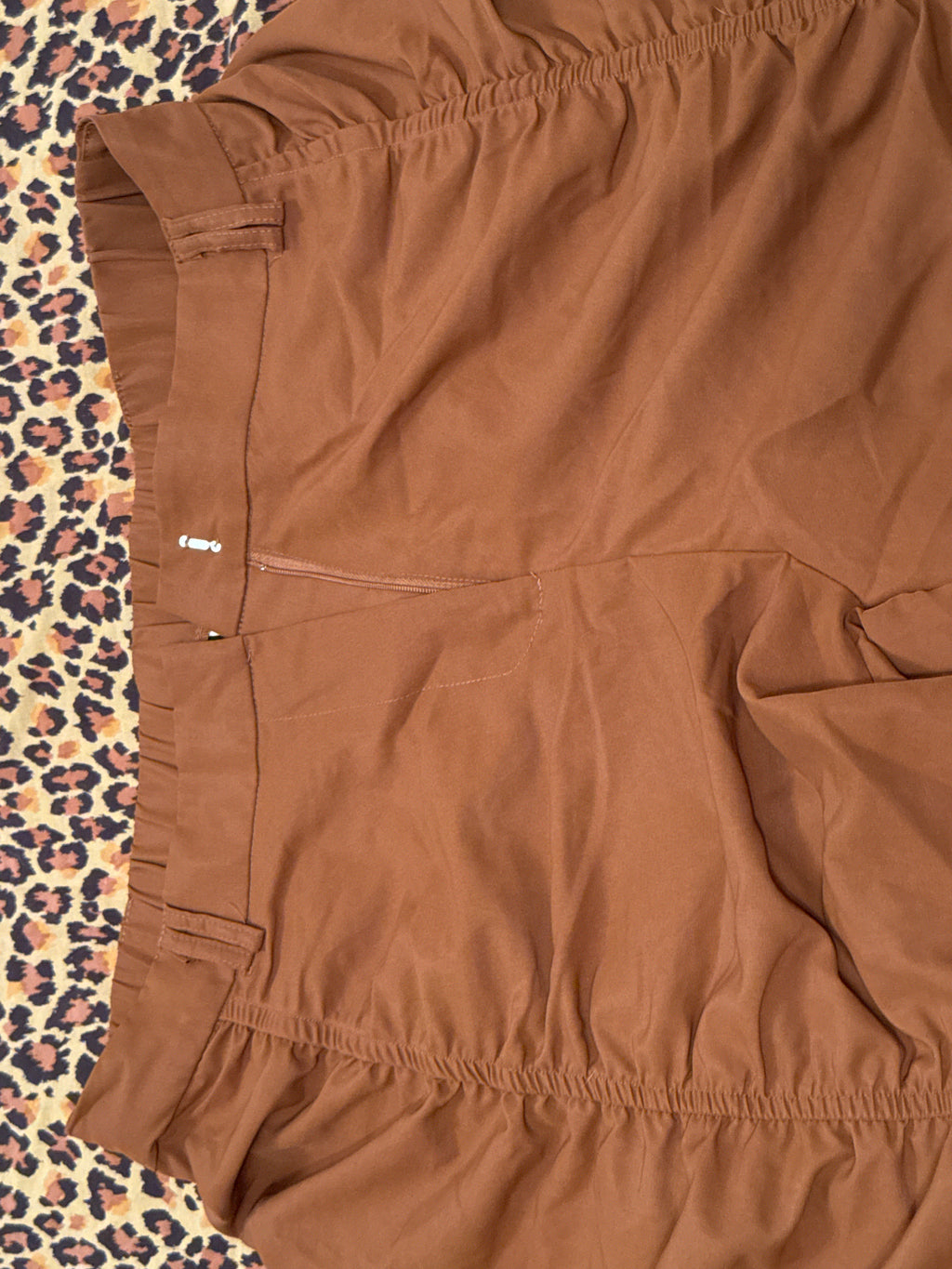Shein Curve Brown Rouge Leg Pants XL