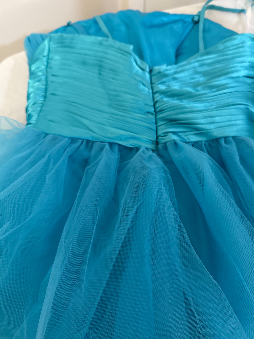 Chico’s Y2K Style Neon Blue Fluffy Prom Dress XXS