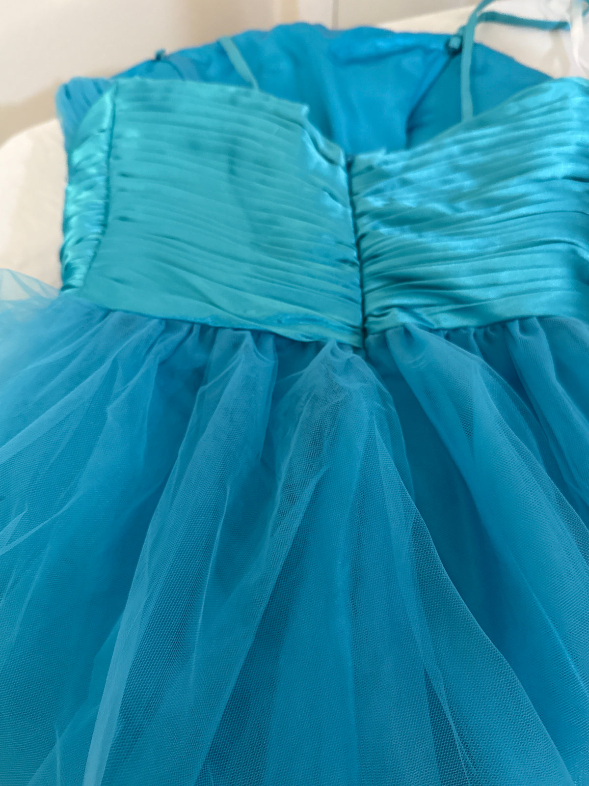 Chico’s Y2K Style Neon Blue Fluffy Prom Dress XXS
