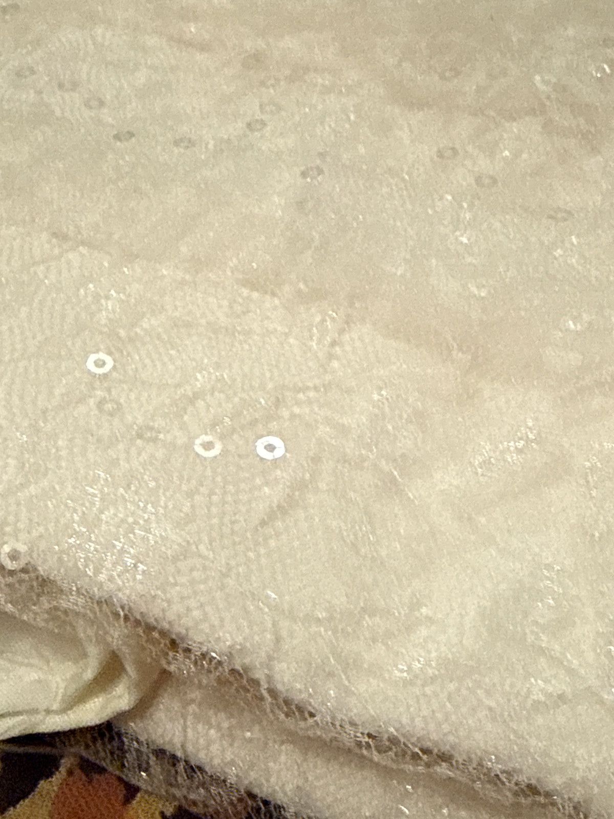 Off-White Lace Rhinestone Skort XS