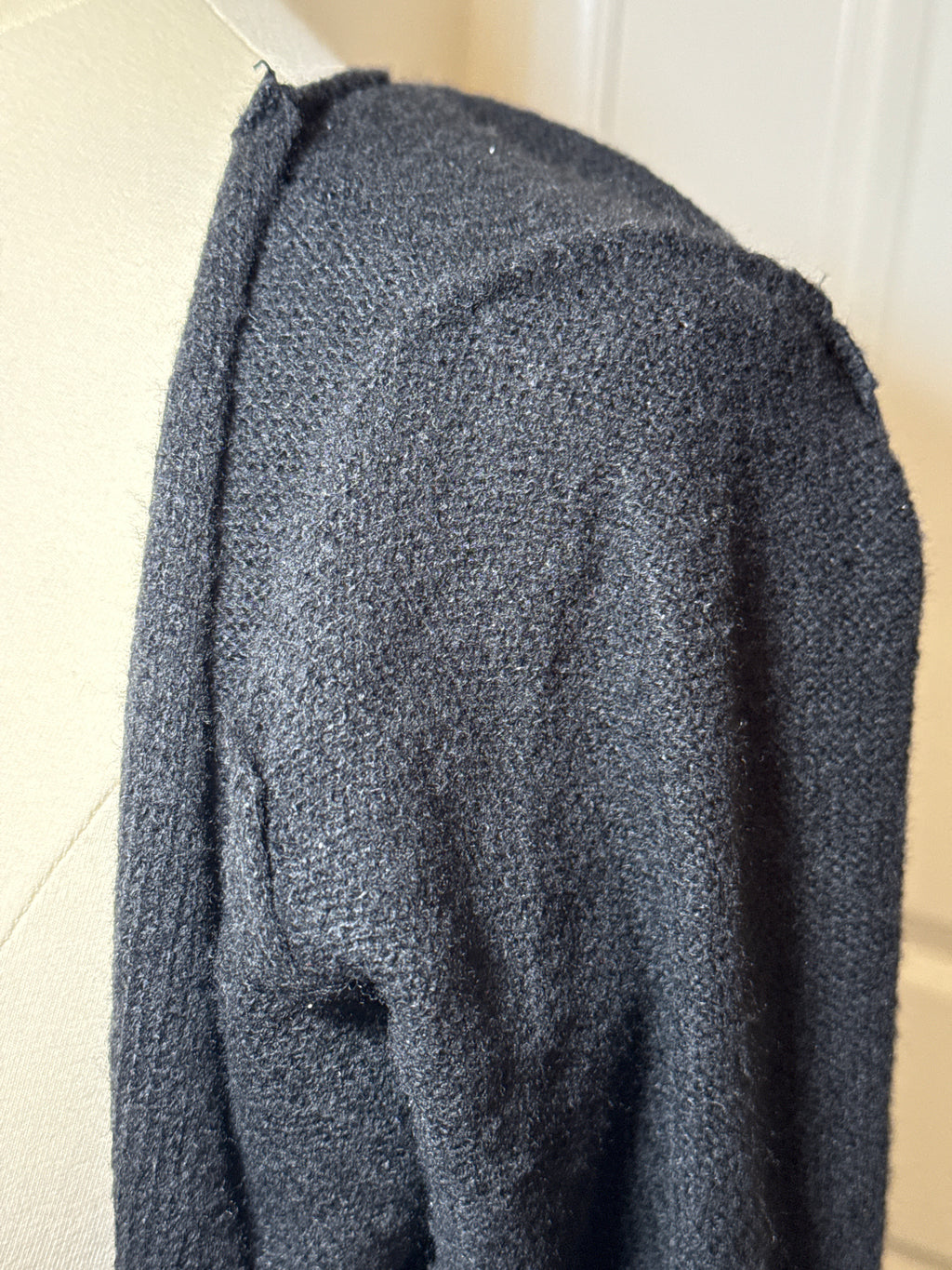 Black Long Sleeve Wrap-Around Tie Up Top M