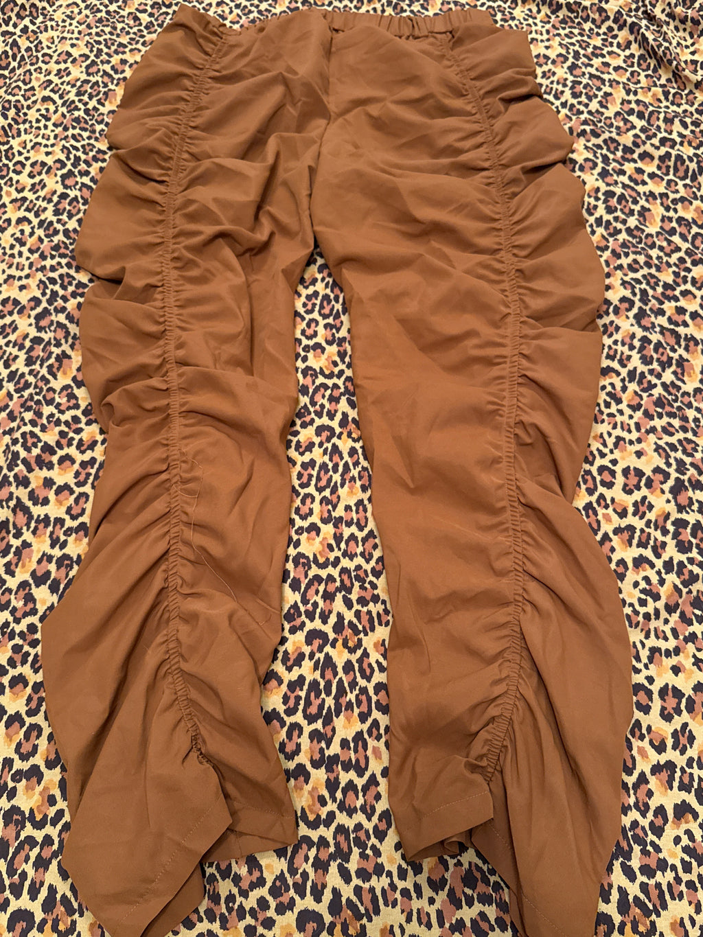 Shein Curve Brown Rouge Leg Pants XL