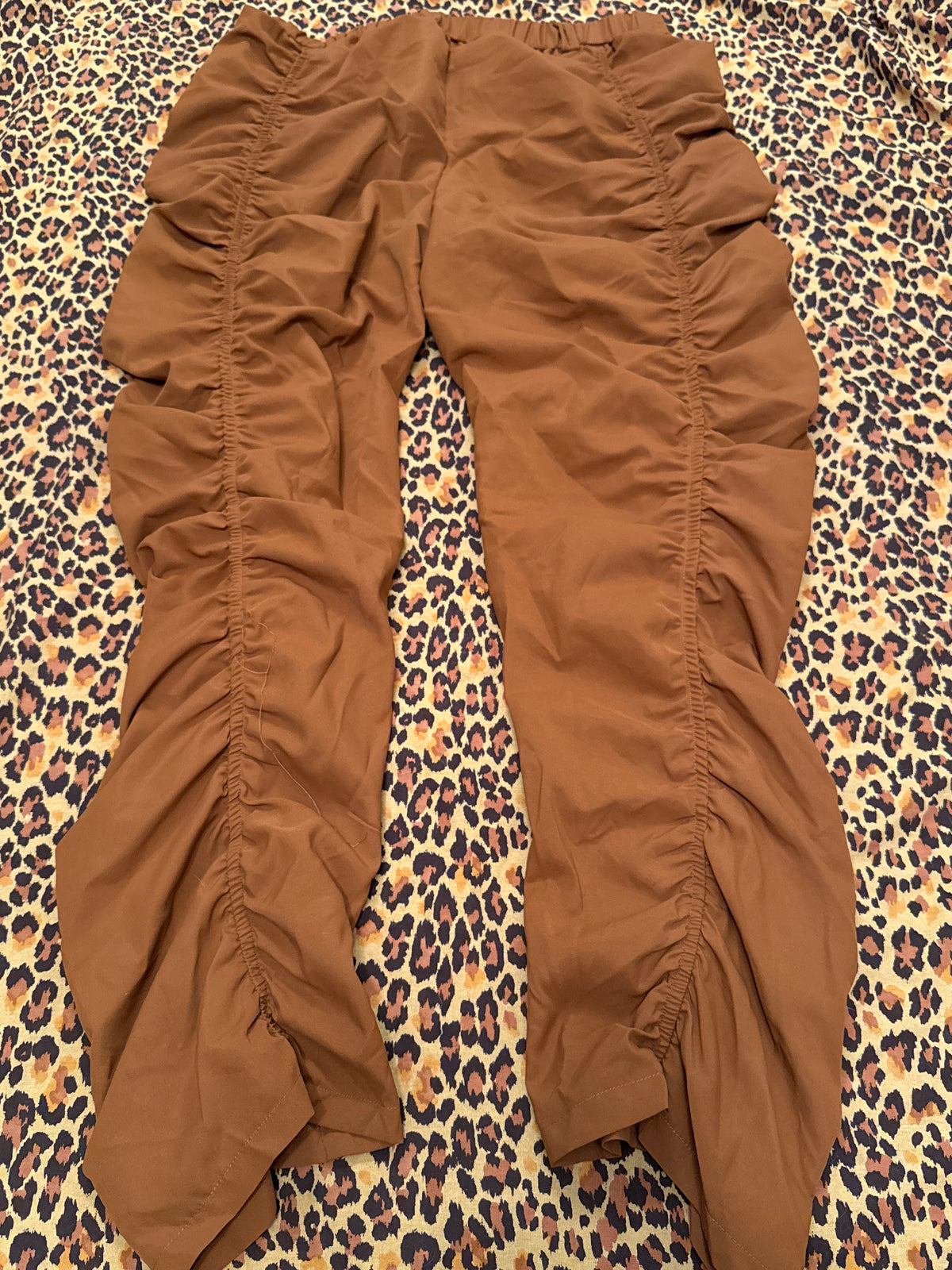 Shein Curve Brown Rouge Leg Pants XL