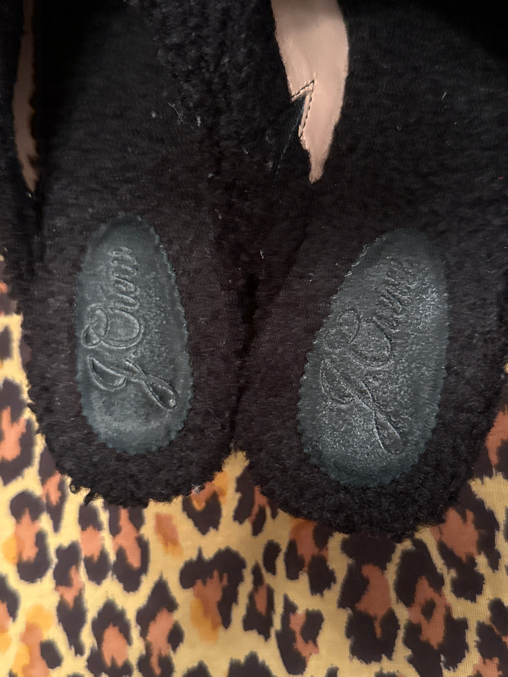 Pre-Loved J.Crew Black Faux Fur Clogs w/ Bronze Rivets 8.5W