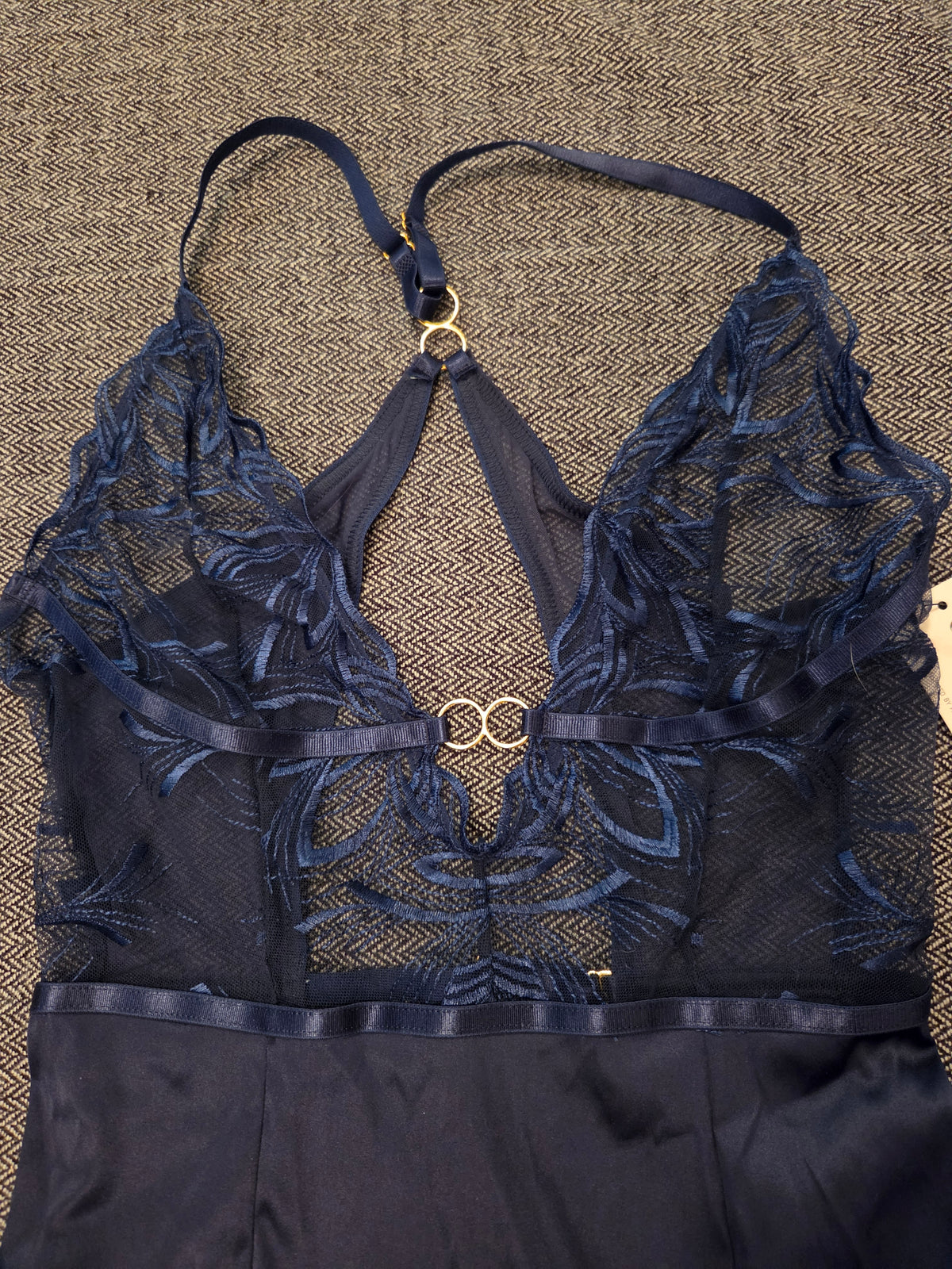 Oh La La Cheri Paris Blue Babydoll Chemise M.