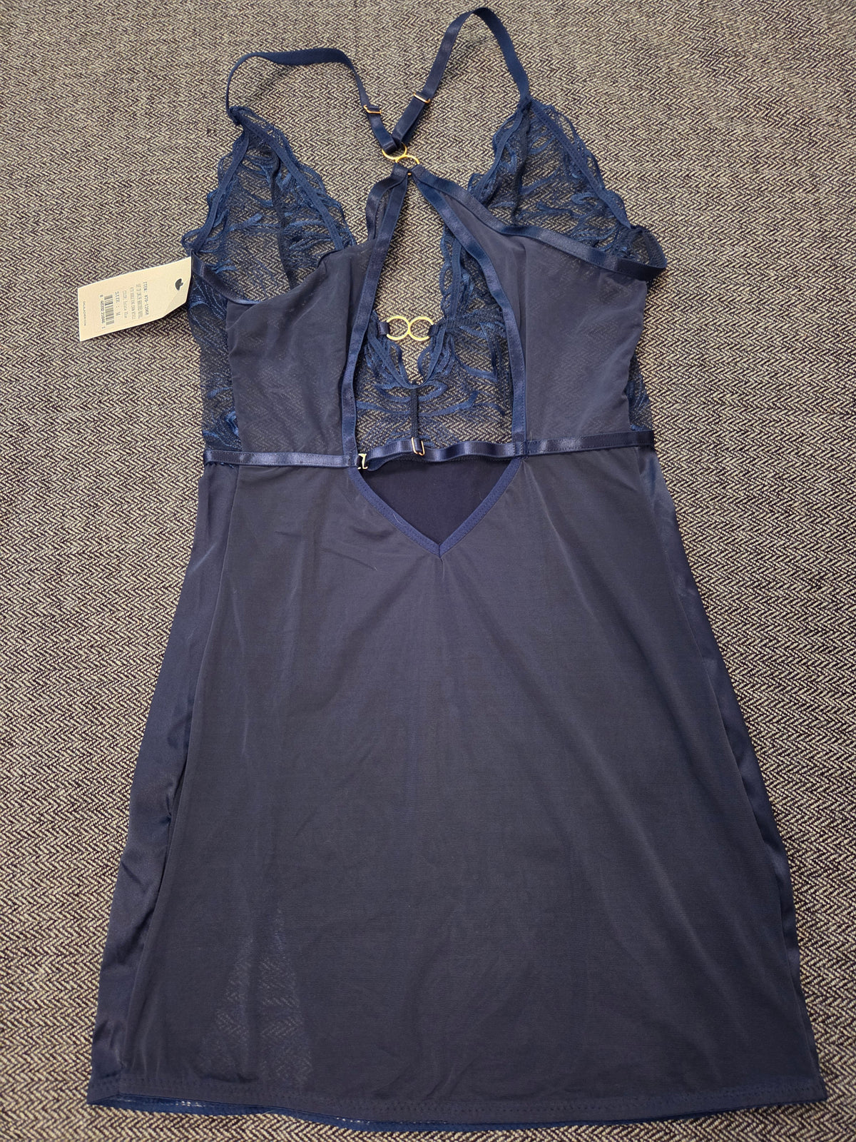 Oh La La Cheri Paris Blue Babydoll Chemise M.