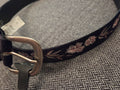 No Boundaries Black Embroidered Belt 2X
