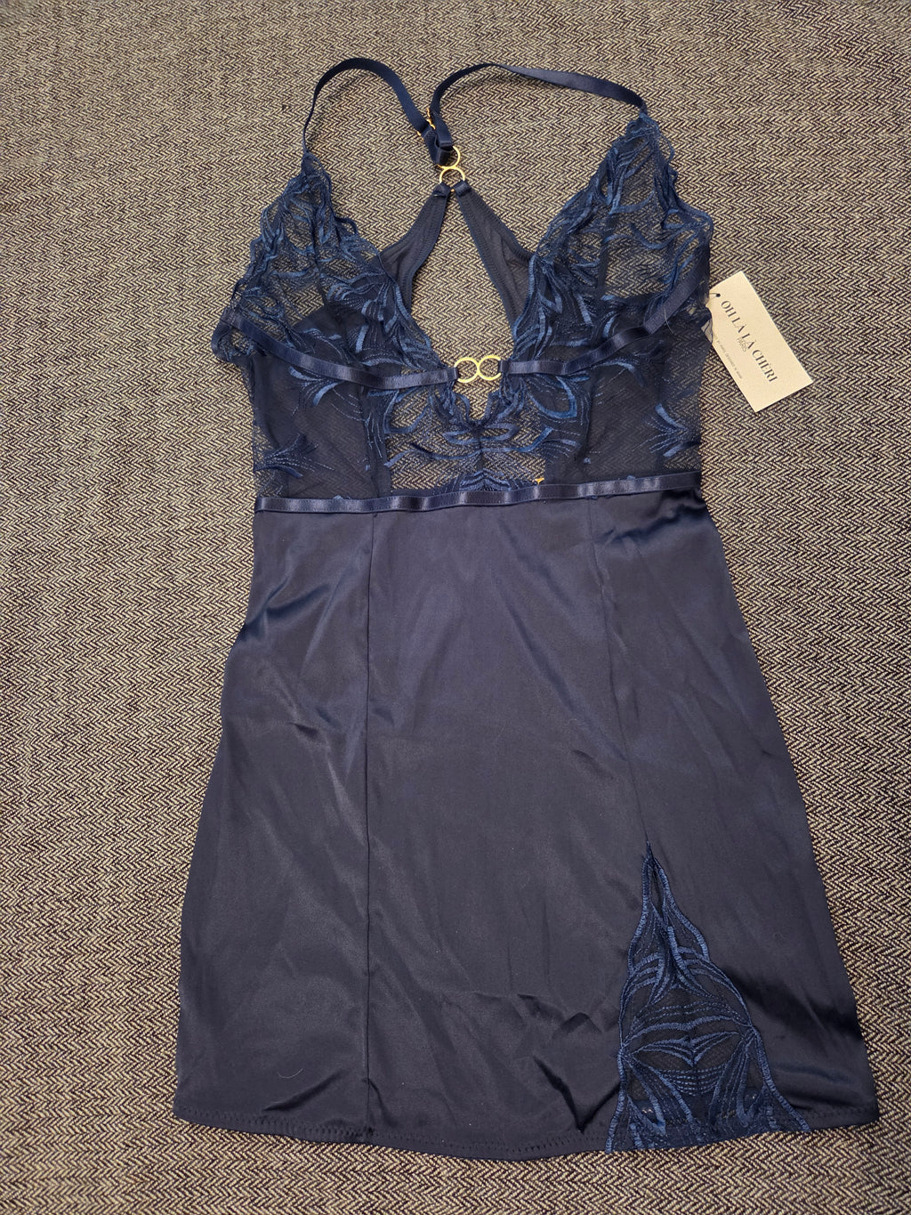 Oh La La Cheri Paris Blue Babydoll Chemise M.